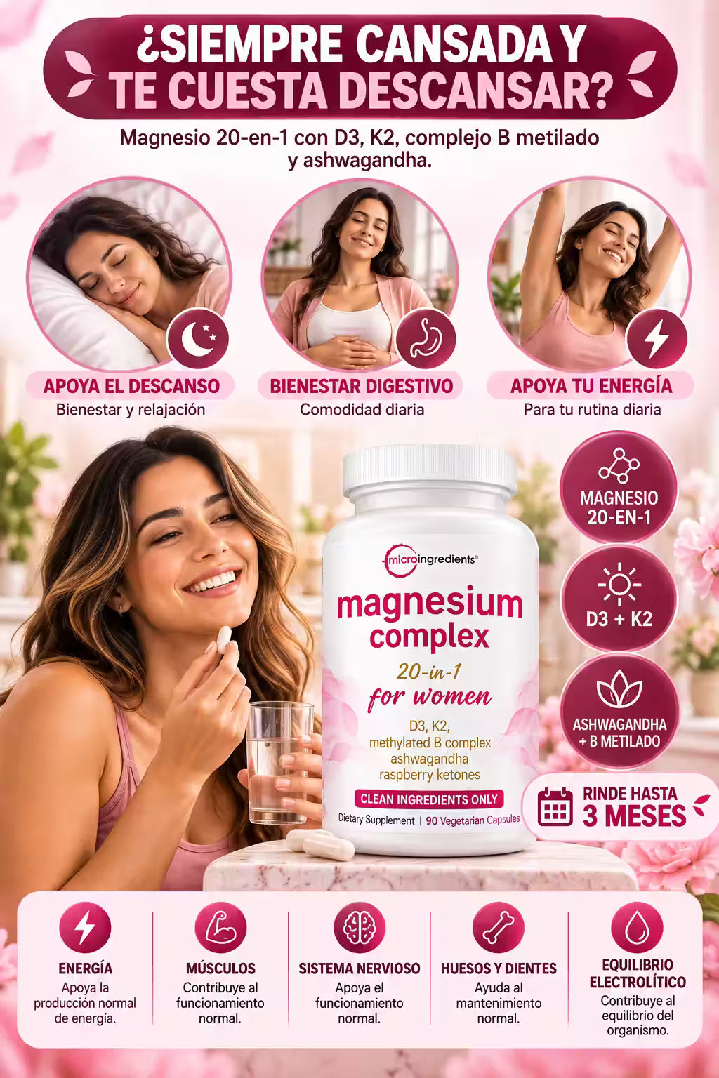 Magnesium Complex 90 Capsulas - Mejora tu energía y bienestar