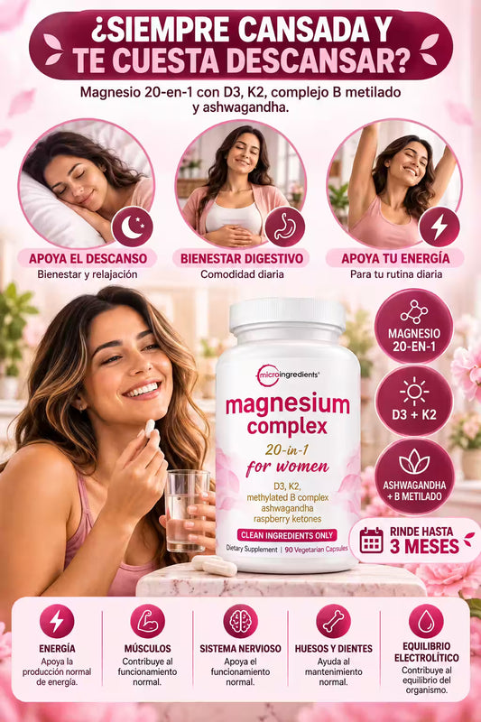 Magnesium Complex 90 Capsulas - Mejora tu energía y bienestar